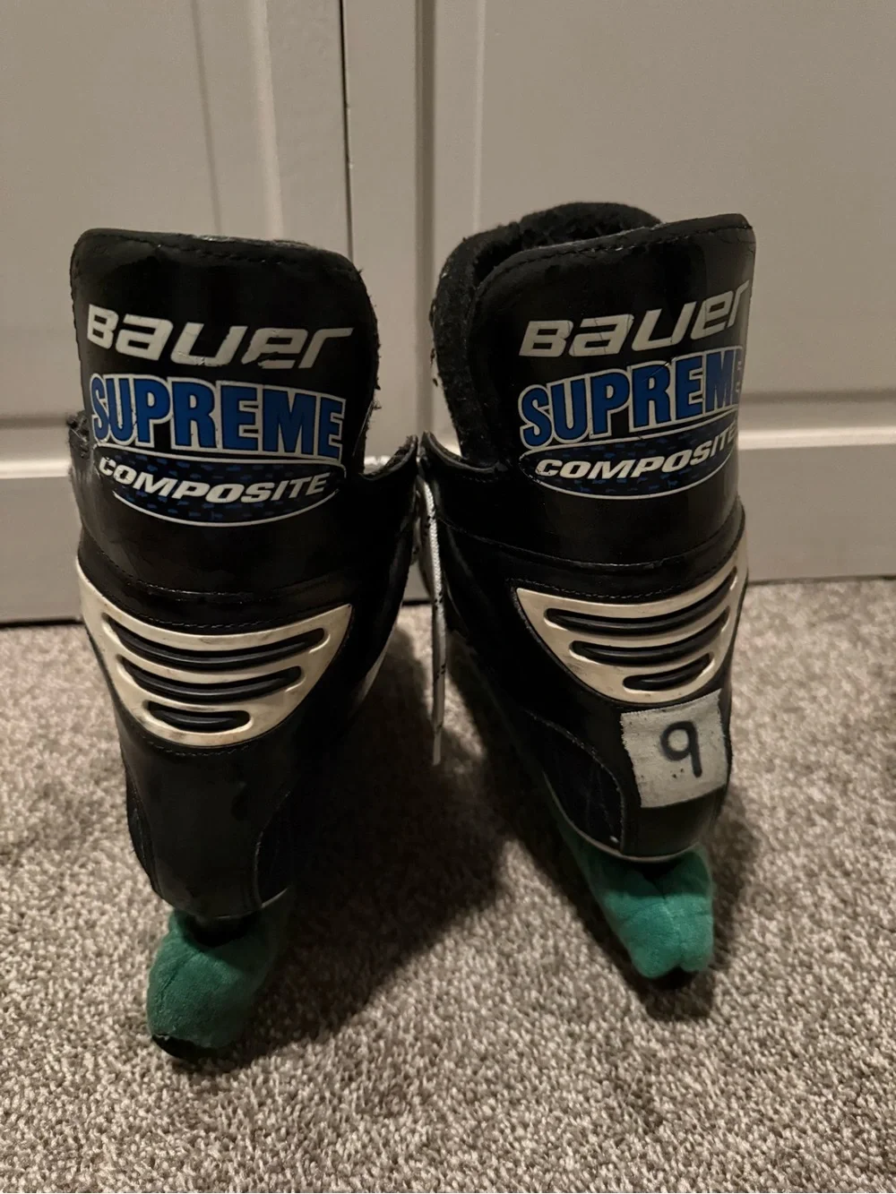 Vintage Bauer Supreme 5000 ice hockey skates size 9